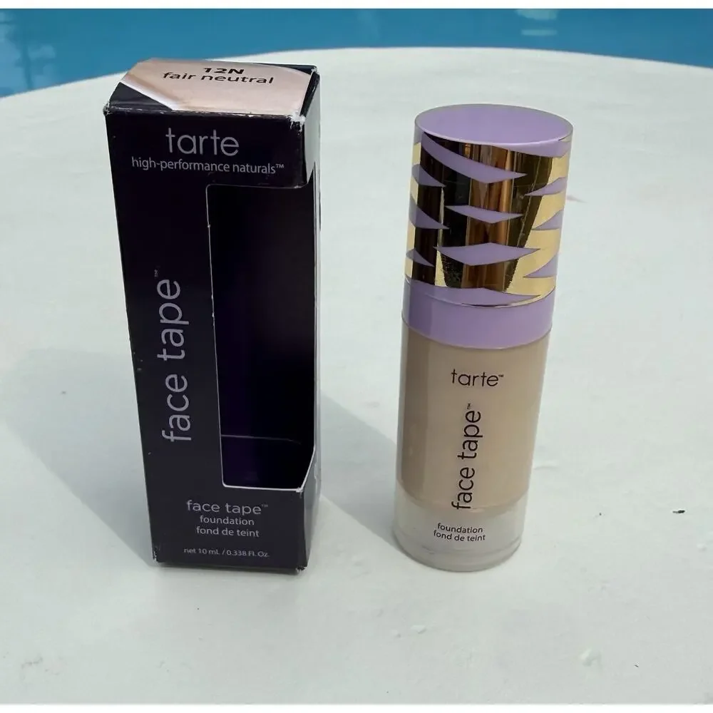 Tarte Face Tape foundation 12N Fair-Neutral Travel Size 10ml SEE PICTURES